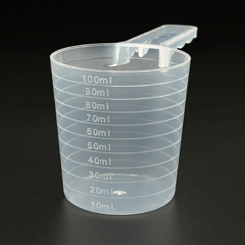 Transparent Pet Measuring Spoon for Dogs And Cats with Scale Plastic Feeding Shovel 50g 100ml Kitchen Pet Tableware Supplies