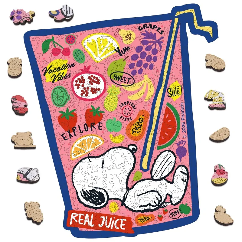 

Popular Peanuts Anime Snoopy Real Juice Wooden Jigsaw Puzzle High Quality Educational & Brain Training Wall Art for Adults Gifts