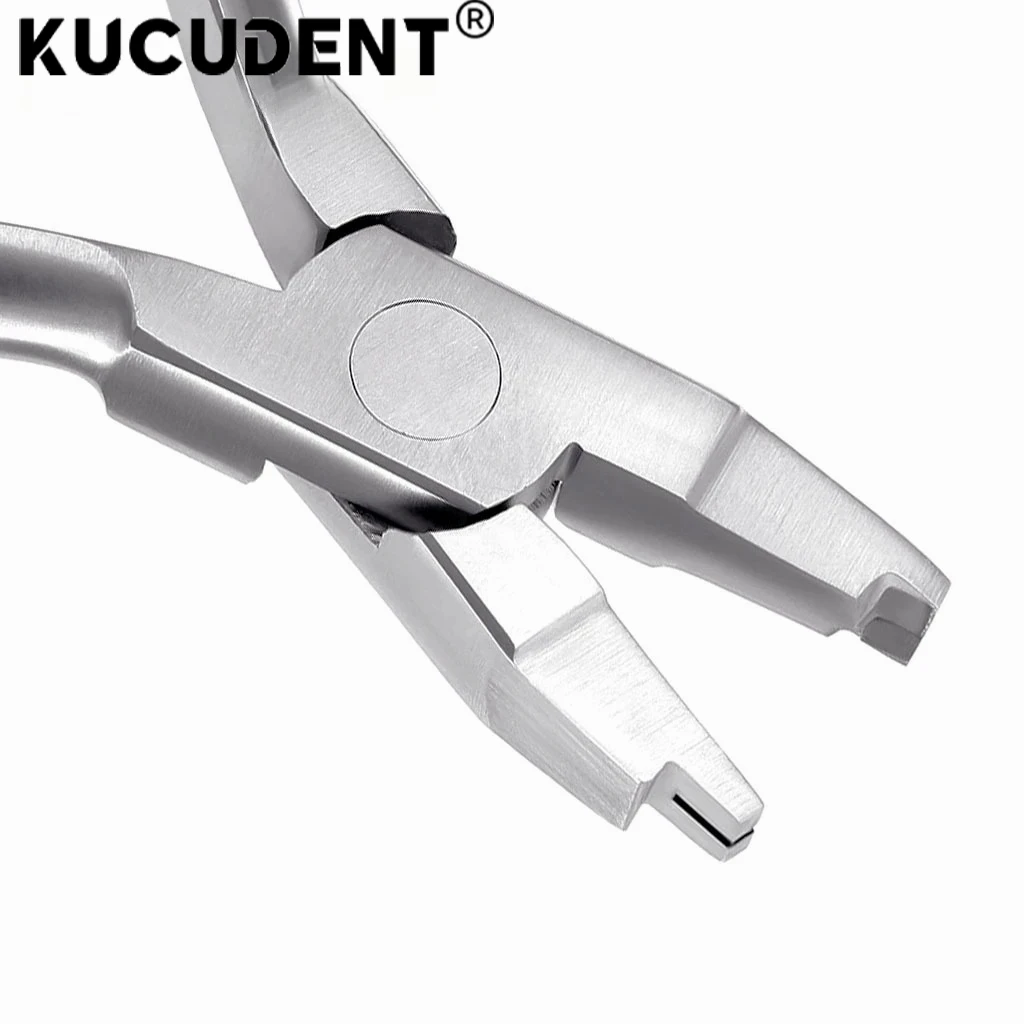 KUCUDENT1 PC Dental Crimpable Hook Placement Plier Stainless Steel Orthodontic Forceps for Free Hook Clamp Precision Positioning