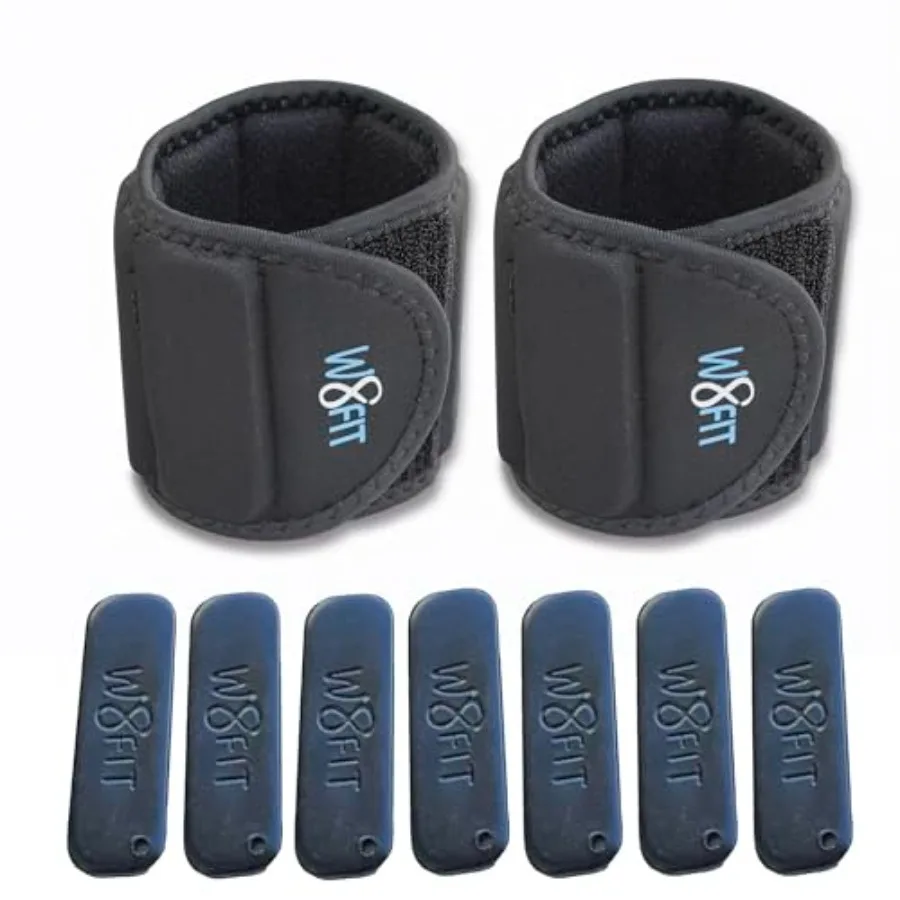 

Adjustable Wrist Arm Weights Pair for Gym Fitness Workout Walking Jogging Pilates Black Silver
