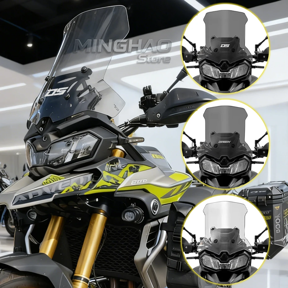 For LONCIN VOGE DS900X 900DSX DSX900 New Motorcycle Windscreens Windshield Wind Deflectors Viser Visor Smoky Gray Transparent