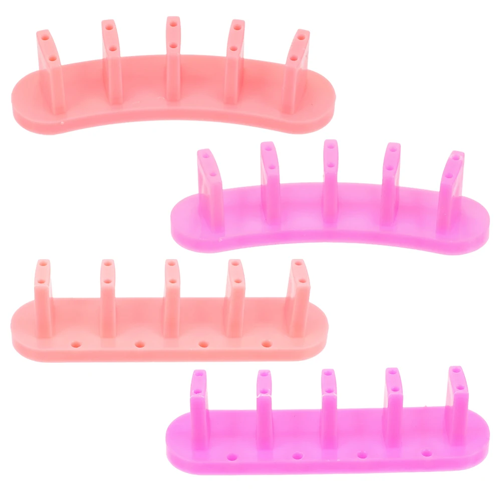

4Pcs Durable Manicure Display Rack Nail Art Tip Stand DIY Practice Frame Easy Assembly Disassembly Nail Drill Accessories