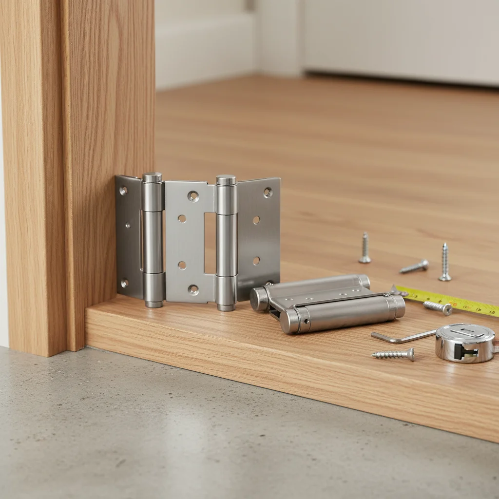 

Двусторонняя дверная петля с двойной пружиной, двусторонняя дверная петля из нержавеющей стали, петля с автоматическим закрыванием, ковбойский дверной забор, посвященный ﻿