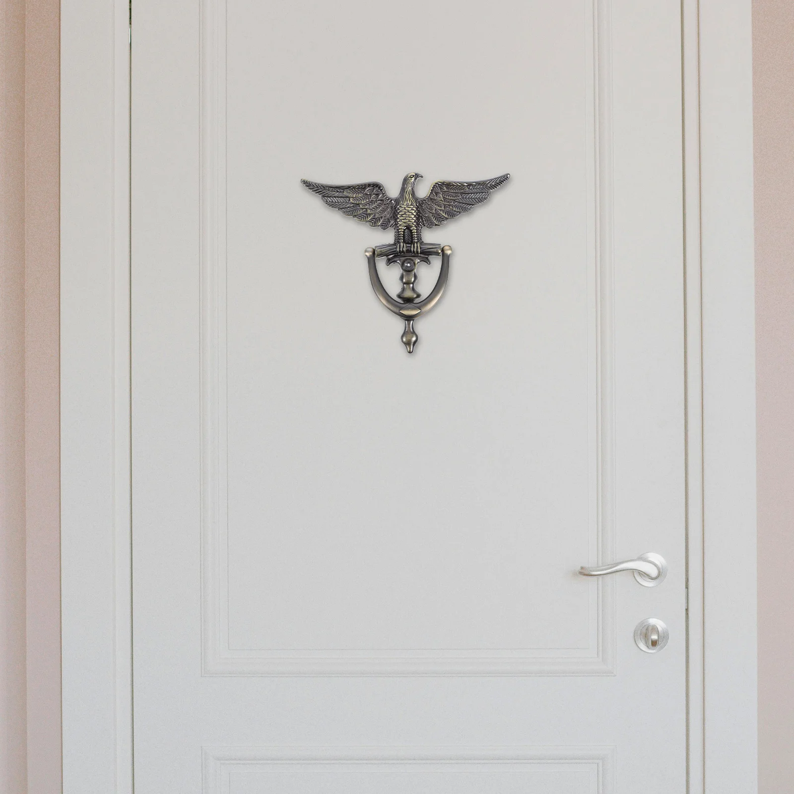 

Eagle Head Door Knocker Zinc Alloy Color European Style Front Door Security Knocker Decorative Replacement Pendant