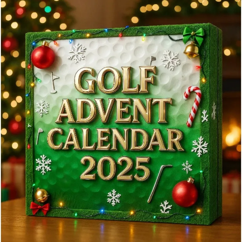 

Kids Toys 2025 Golf Advent Calendar 24 Days Christmas Countdown Cartoon Acrylic Golf Equipment Pendant Ornaments Children's Gift