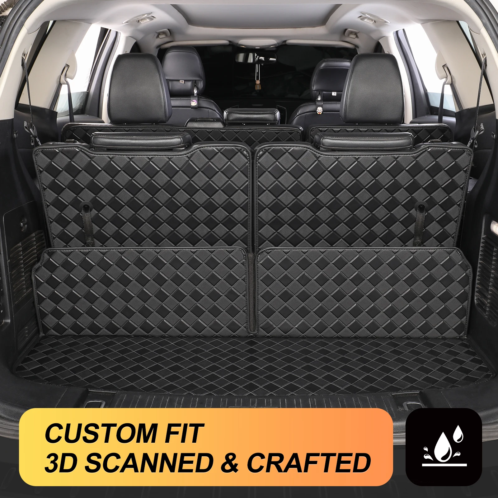 Car Floor Trunk Cargo Mat for 2023 2024 2025 BMW X1 waterproof Liner Antiwear Antidirty