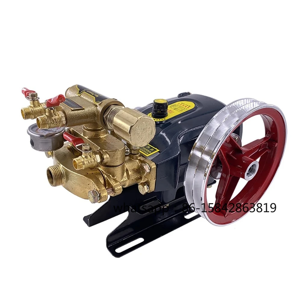 

Высоконапорный дистанционный опрыскиватель для фруктовых деревьев с сбросом давления, трехцилиндровый плунжерный насос 26/40/60, моторизованный распылитель