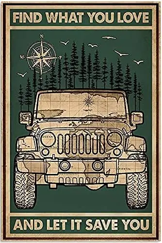 Mom Find What You Love and Let It Save You-Metal Tin Sign Poster Painting for Men Cave Garage Home Parlor Wall Decor Partner Ret