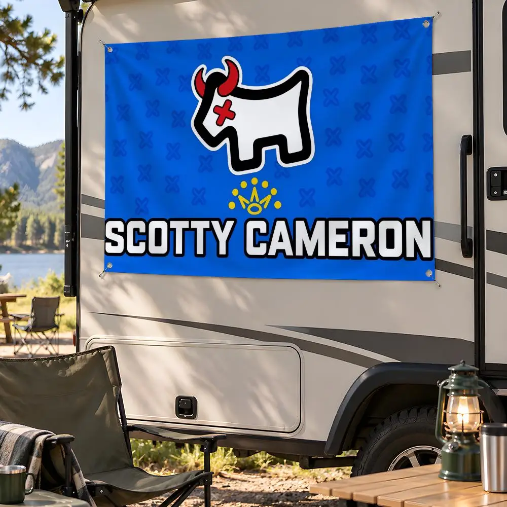 Brand Golf Scotty Cameron Flags Fan Flag Banner Wall Hanging Outdoor Yard Camping Dorm Garage Party Home Decor Gift