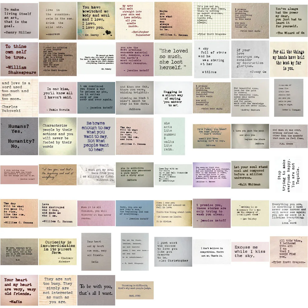 60/240PCS Creative Retro Celebrity Quotes Stickers, Envelope Sealing Stickers, DIY Phone Cases, Water Cups Stickers image 5