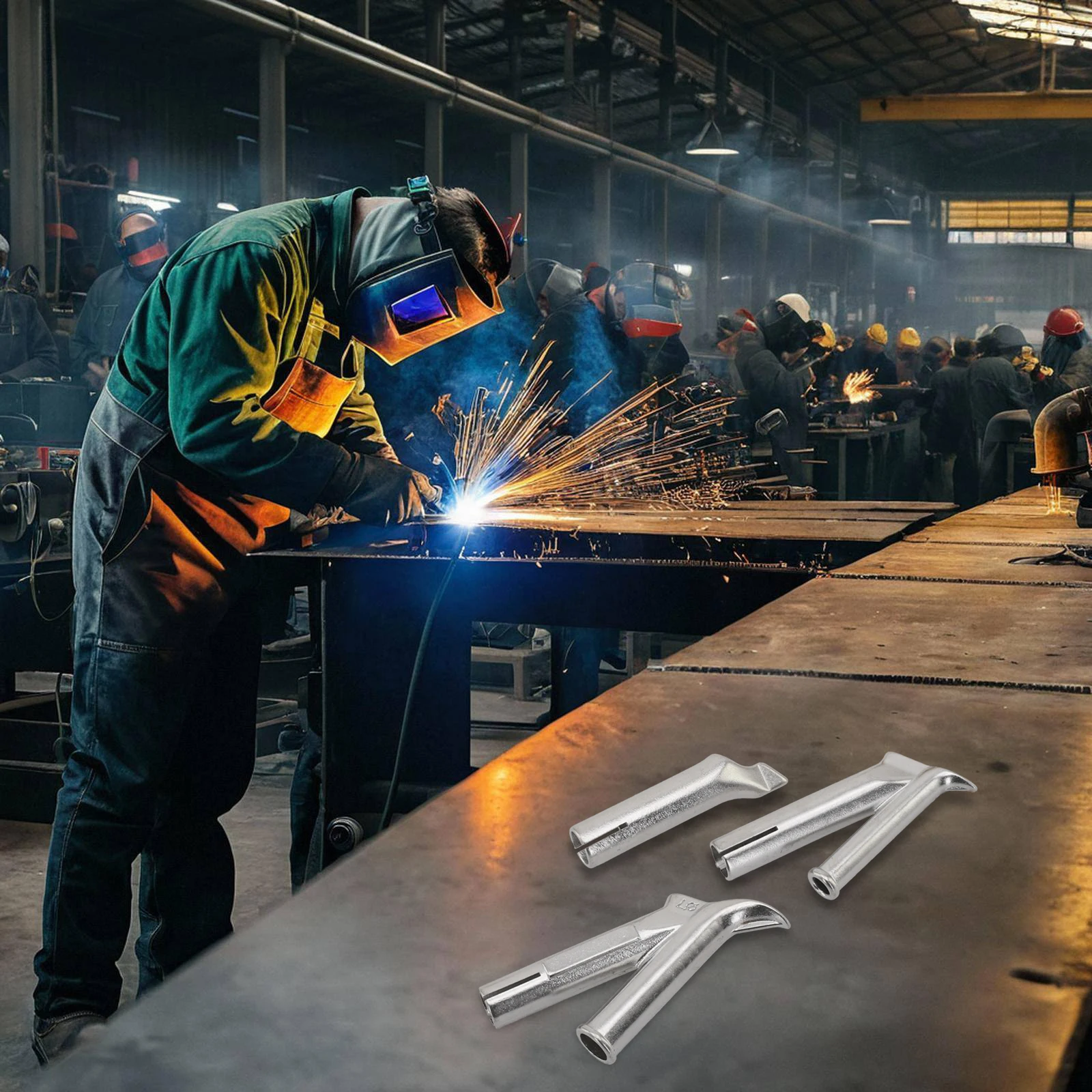 

3 шт. сварочные насадки 5 мм, насадки для сварных наконечников, легкие и простые в эксплуатации, оптимальное распределение тепла для ПВХ, для поликарбоната