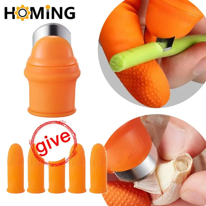 Silicone Thumb Knife For Garden Separator Upgrade Finger Plant Fruit Picking Protectors Portable Knife For Kitchen Garden Tools