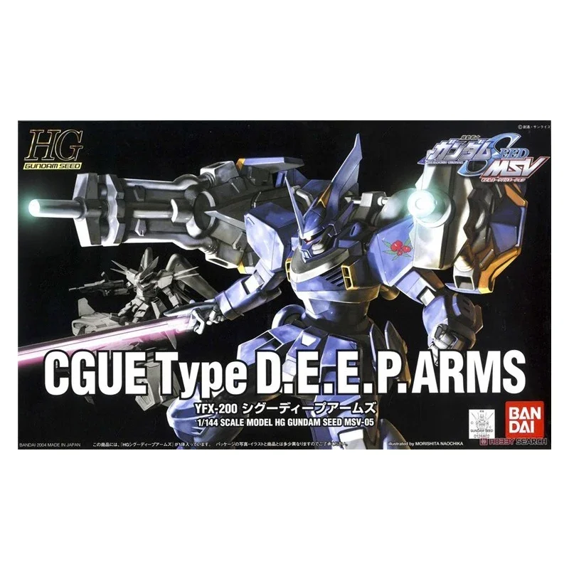 بانداي جاندام أطقم منمذجة أنيمي الشكل HG SEED MSV 05 Cgue نوع D.E.P. ألعاب شخصيات الحركة Gunpla الأصلية للأطفال