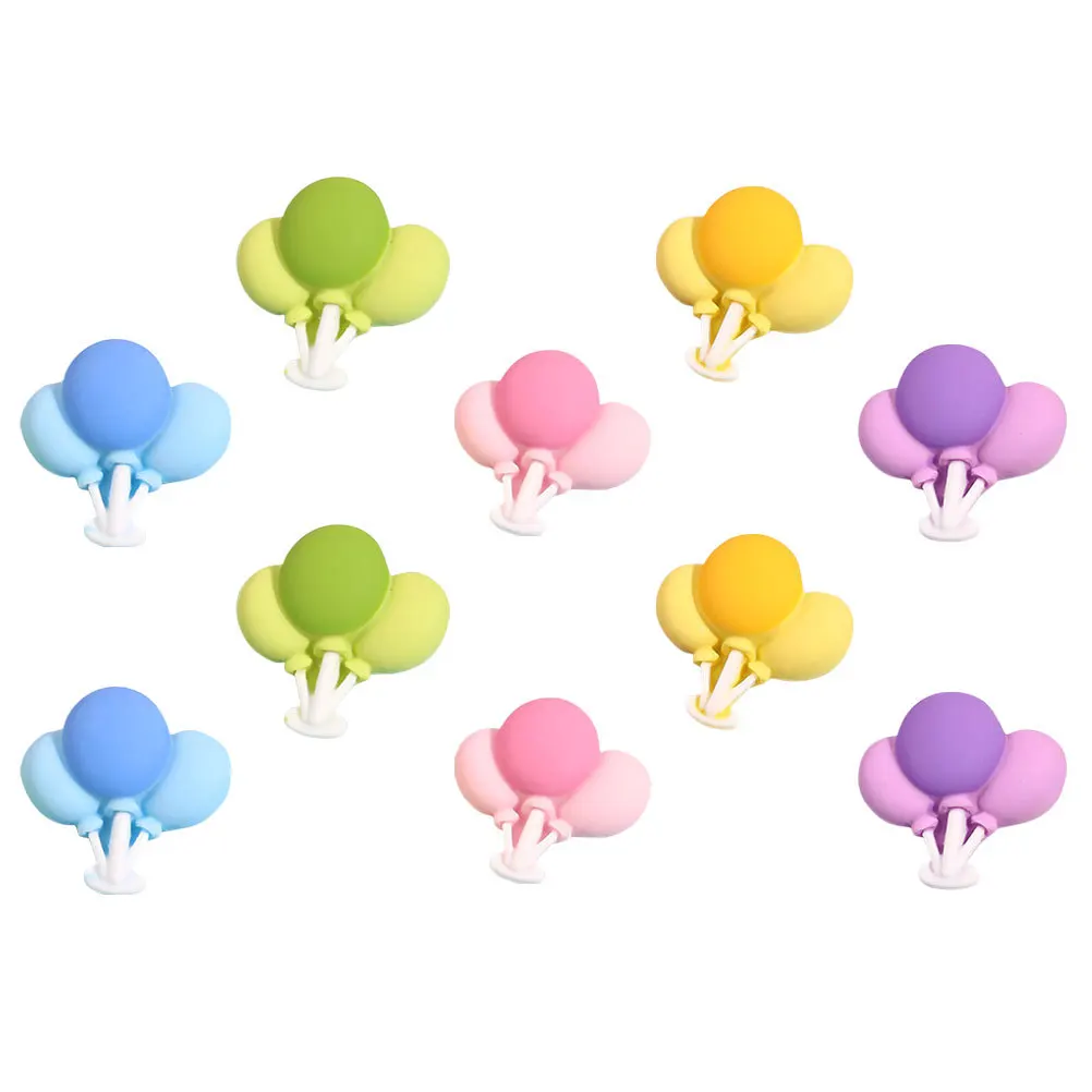 10 szt. żywicznych zawieszek w kształcie chmurki, płaskie, urocze, kreskówkowe, do samodzielnego wykonania etui na telefon, spinek do włosów, dekoracji butów, rękodzieła, scrapbookingu, kaboszonów.