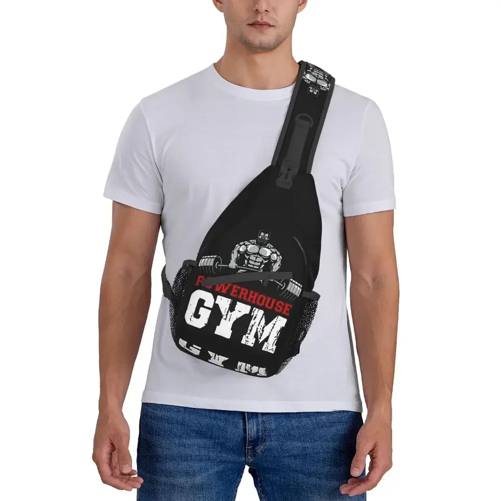 Mochila de musculación para hombre, bolso de hombro cruzado para gimnasio, viaje, senderismo, mochila de día