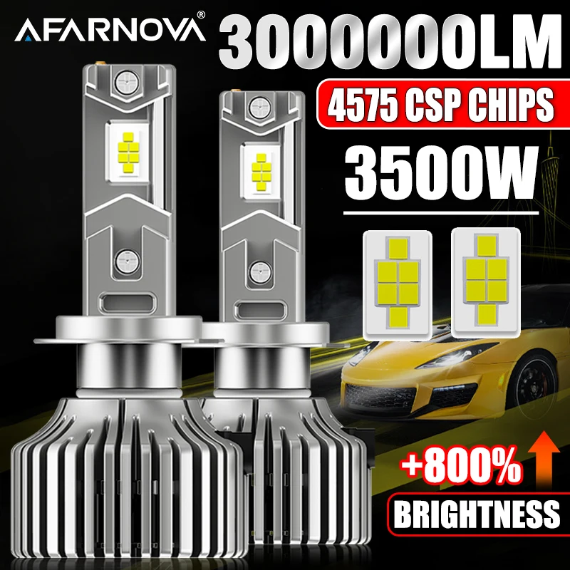 

3500W светодиодные лампы высокой мощности H11 H4 H1 турбофара 6000K 3000000LM 12V 24V CSP CHIPS H4 Автомобильные аксессуары для светодиодного автомобиля