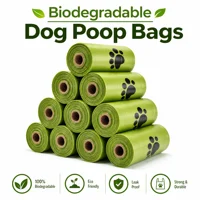 10rolls Biodegradable Dog Poop Bags Eco‑Friendly Compostable Pet Waste Bags Thick Leak‑Proof Puppy Poop Bags For Dog Walking Outdoor Travel 2