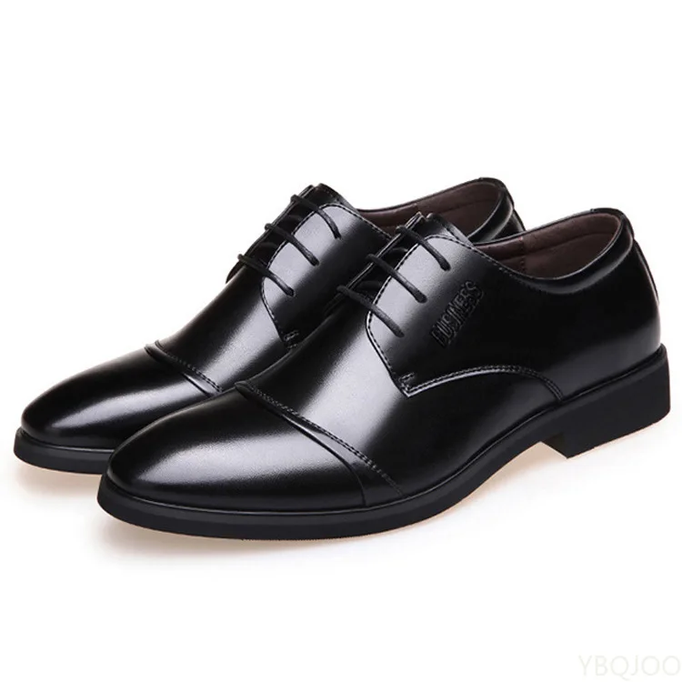 Luxury Business Oxford Leather Shoes Men Breathable Rubber Formal Dress Shoes Male Office Wedding Flats Footwear Mocassin Homme