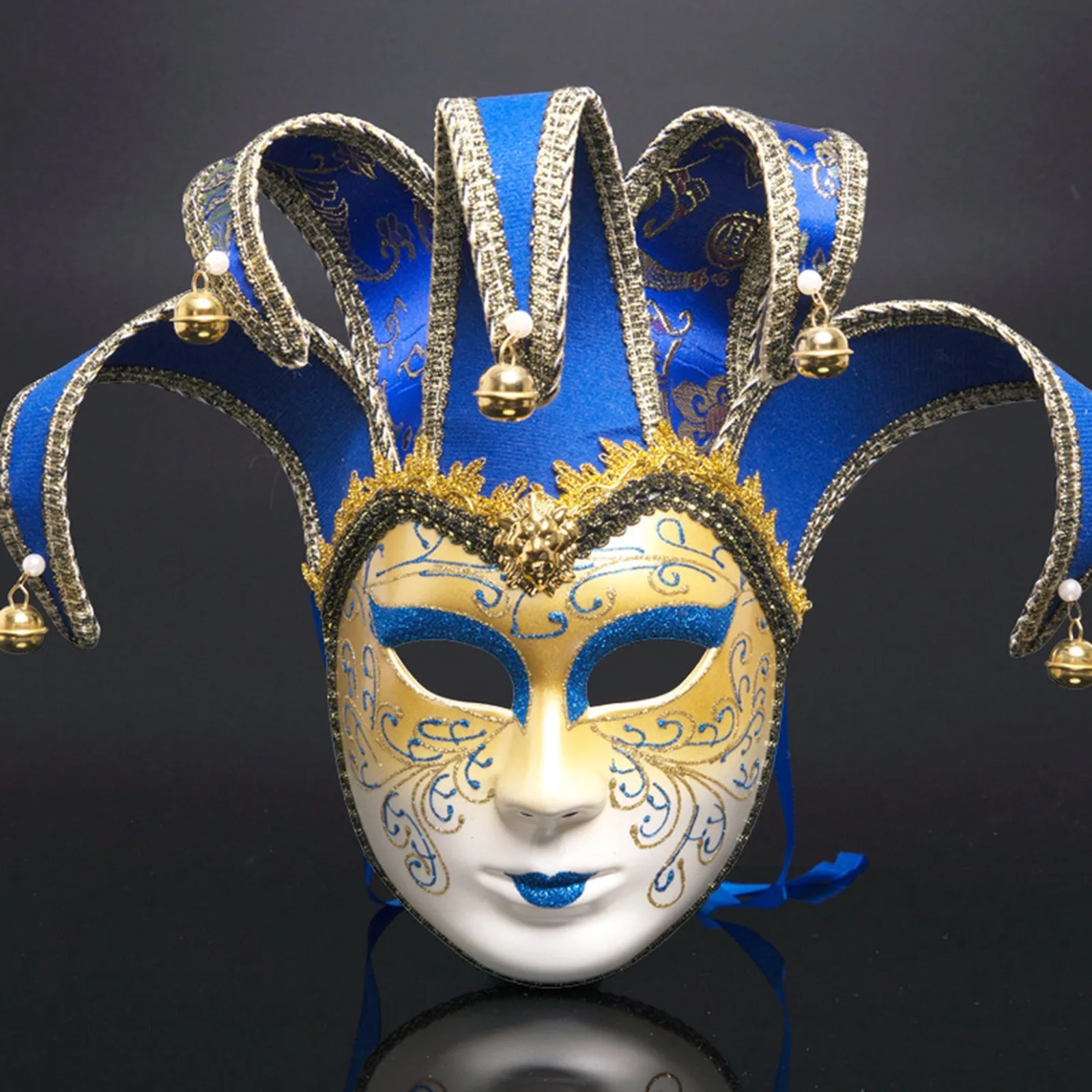 Masquerade Ball Joker Crack Mask per donne/uomini maschere musicali per feste veneziane Halloween Wedding Mardi Gras Mask Holiday Party Mask