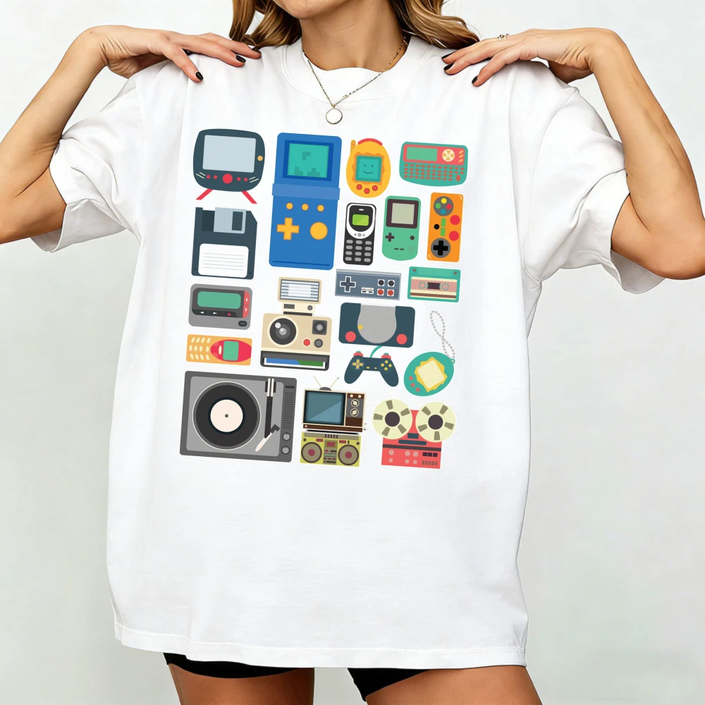 80s 90s Video Game Retro Classic Arcade Unisex T-Shirt Vintage Gamer Gifts Shirts Cool 80s Made Born in The 1980s 1990s Clothes