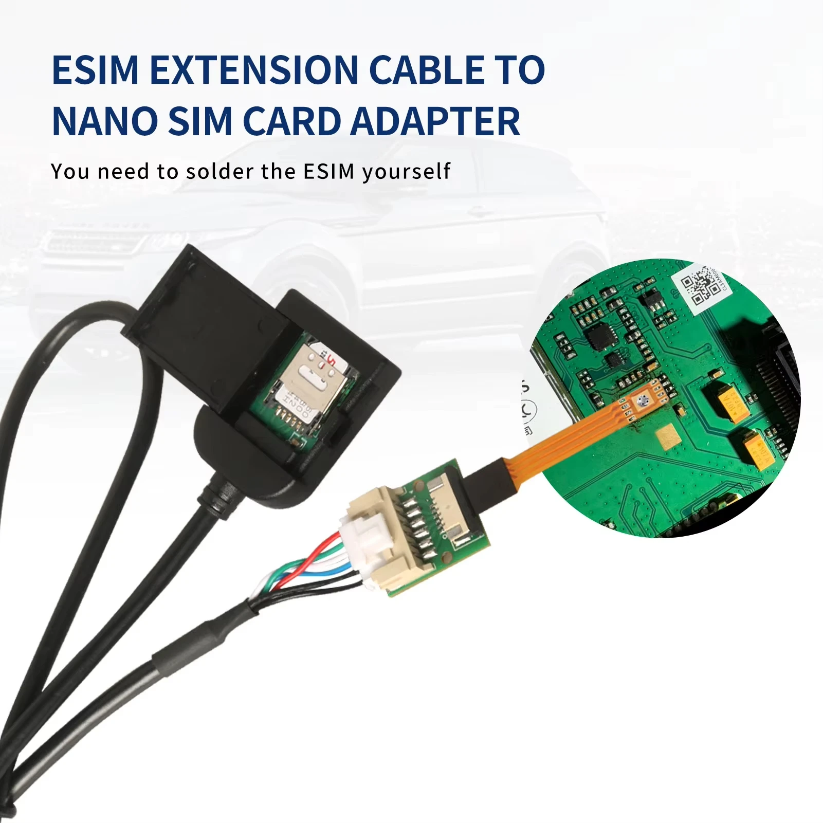 Android Car Multimedia GPS 4G Interface Cable Replacement Connector Car Slot SIM Card Cable Adapter Automotive Parts Cable Repla