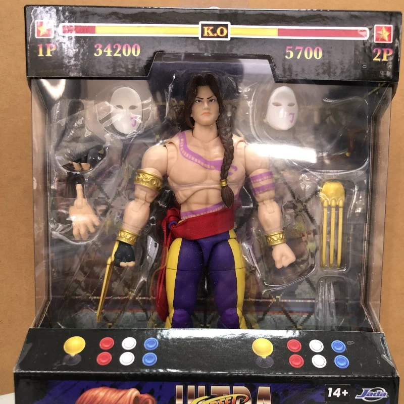 Nuevos juguetes genuinos Dhalsim SDCC 1/12 figura de acción de Anime estatua Dhalsim Street Fighter modelo colección de juguetes modelo muñeca juguete regalos