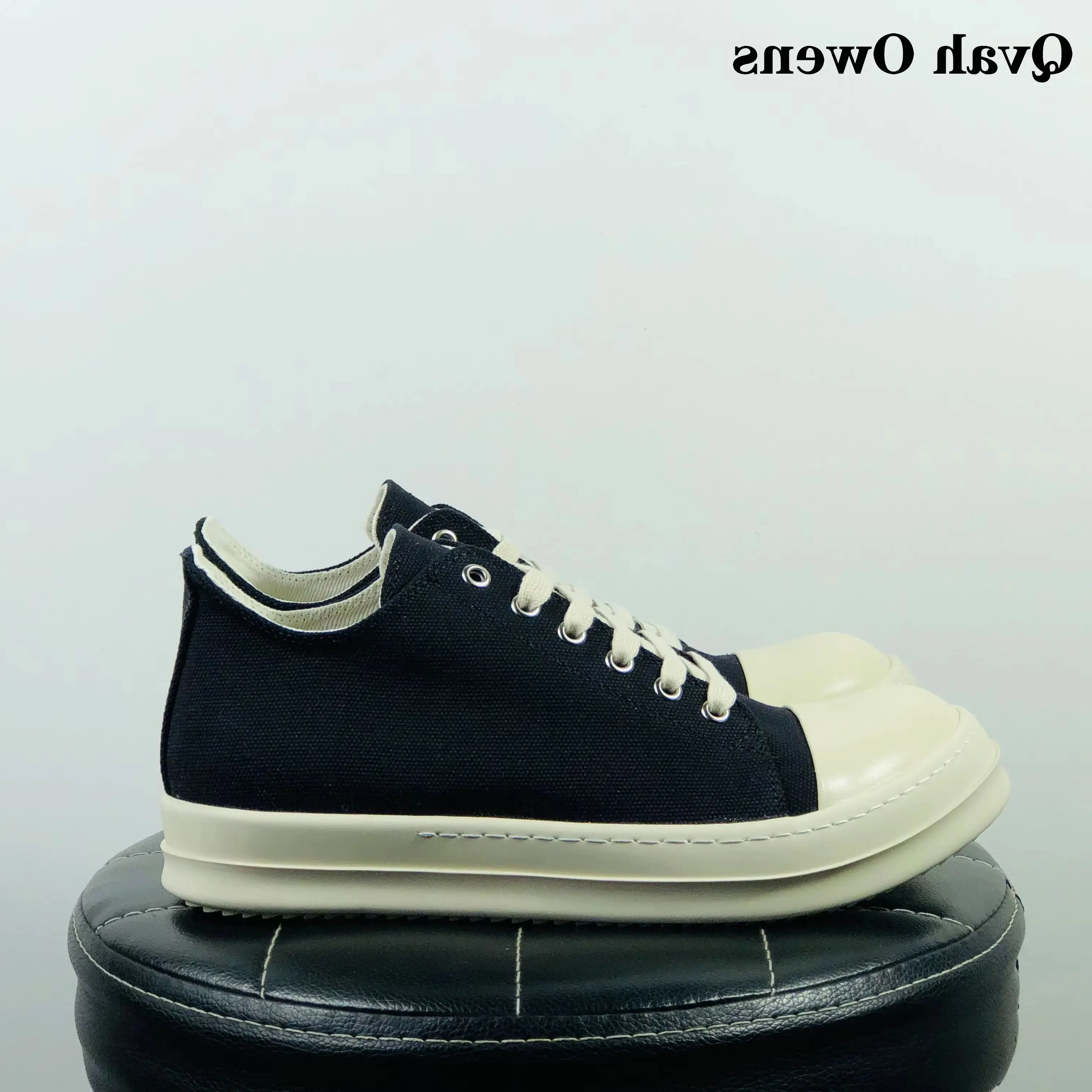 

Men Low Top Canvas Shoes Casual Women Lace Up Luxury Trainers High Street Autumn Flats Black Qvah Owens Ro Shoe Sneakers