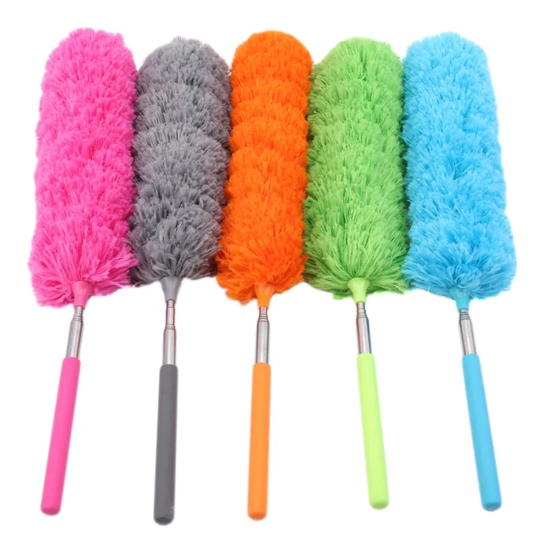 2023 Adjustable Microfiber Dusting Brush Extend Stretch Feather Home Duster Air-condition Car Furniture Household Cleaning Brush