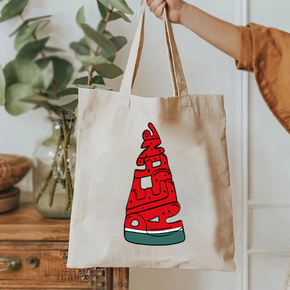 Stand with Love and Peace College Tote Bags Funny This Is Not A Watermelon borse A tracolla femminili eleganti da donna di grandi dimensioni