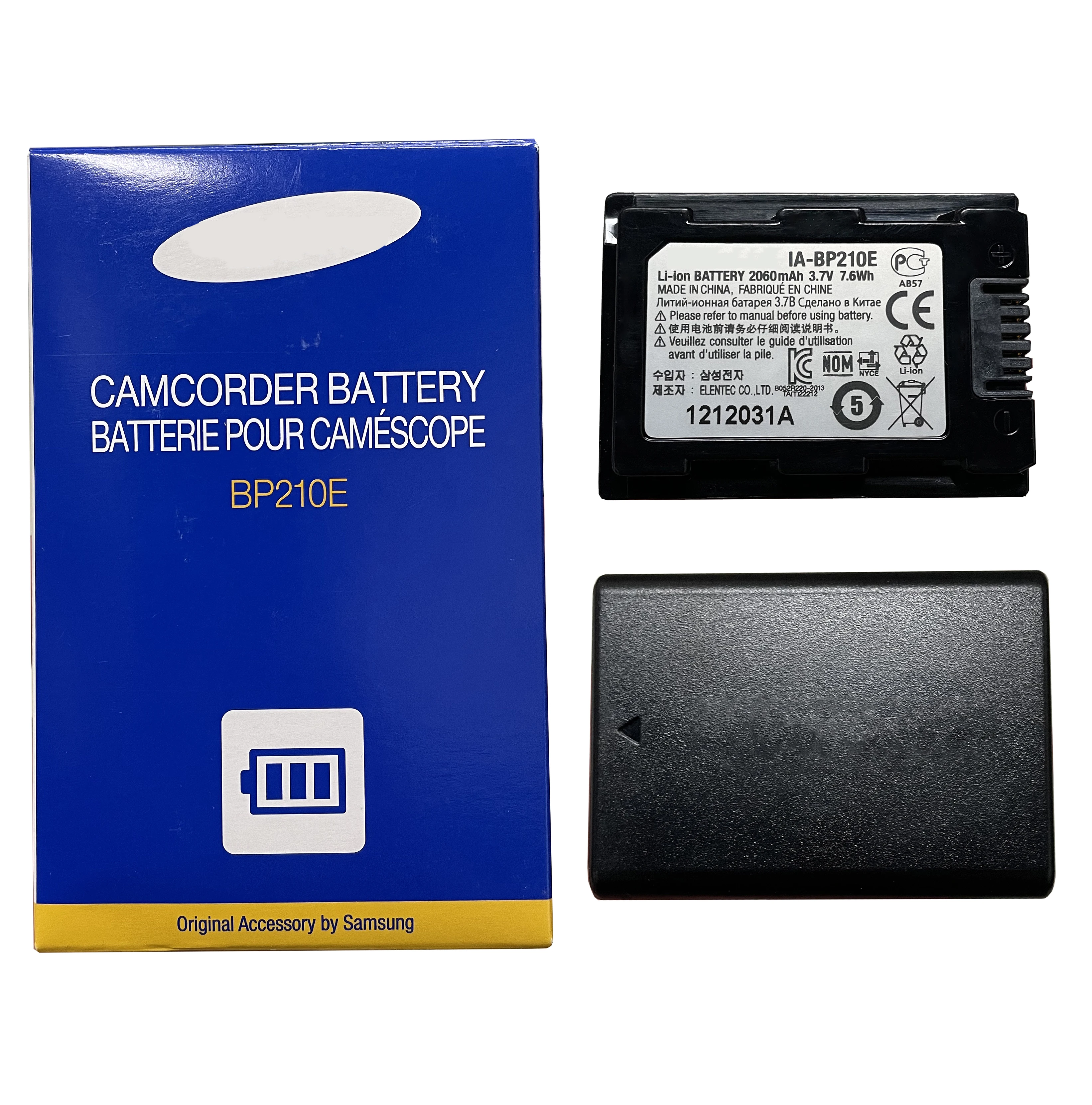 

Genuine IA-BP210E BP210E Battery for Samsung HMX-H300 SMX-F50 HMX-S16 HMX-H205 SMX-F40, SMX-F44, SMX-F50, SMX-F54 HMX-S10