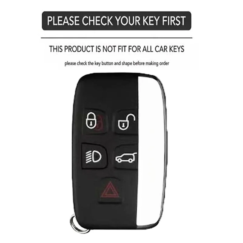 Key Case Shell for Land Rover Range Rover Sport Evoque Freelander Velar Discovery 4 for Jaguar XE XJ XF Guitar Car Remote Cover