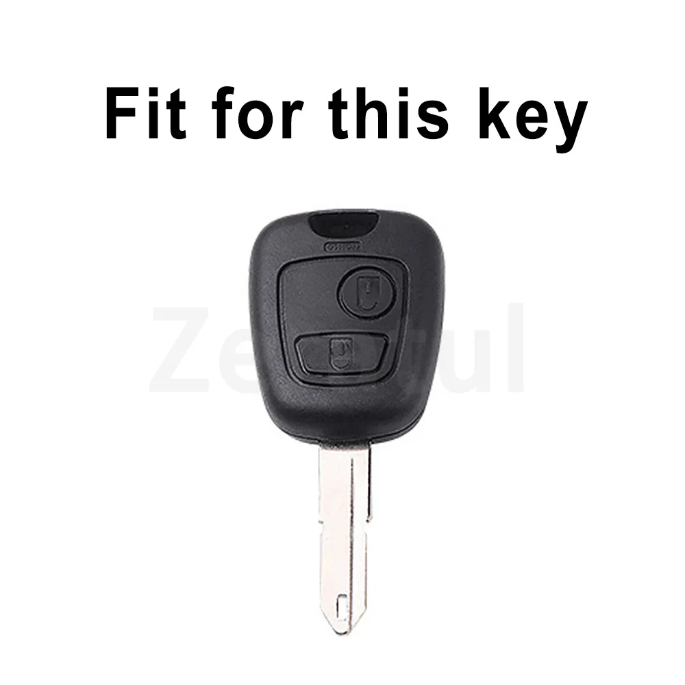 Gun Grey TPU Keyless For Citroen C1 C4 Car Remote Key Case Cover For Peugeot 106 107 206 207 306 307 406 407 Auto Shell Fob