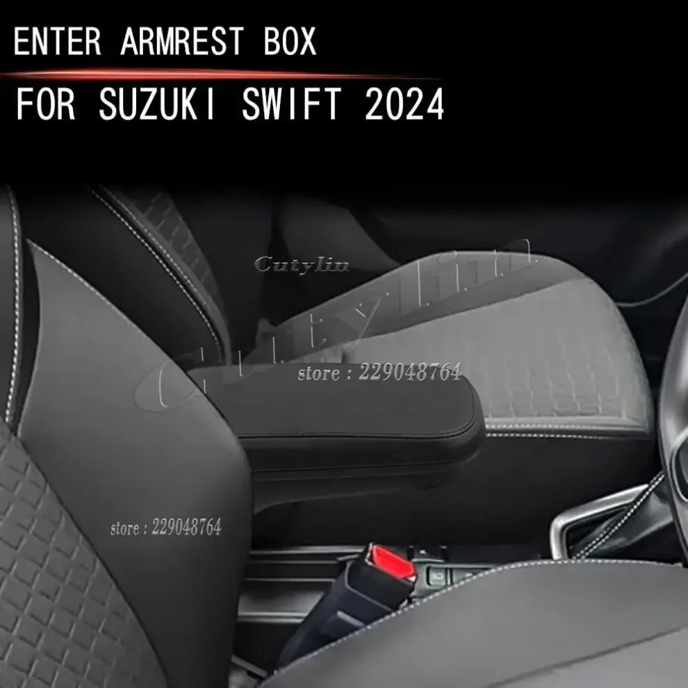 For Suzuki Swift 2024 2025 Car Central Armrest Box Punch Interior Retrofit Hand Rest ConsoleBusiness Large Capacity Storage Box