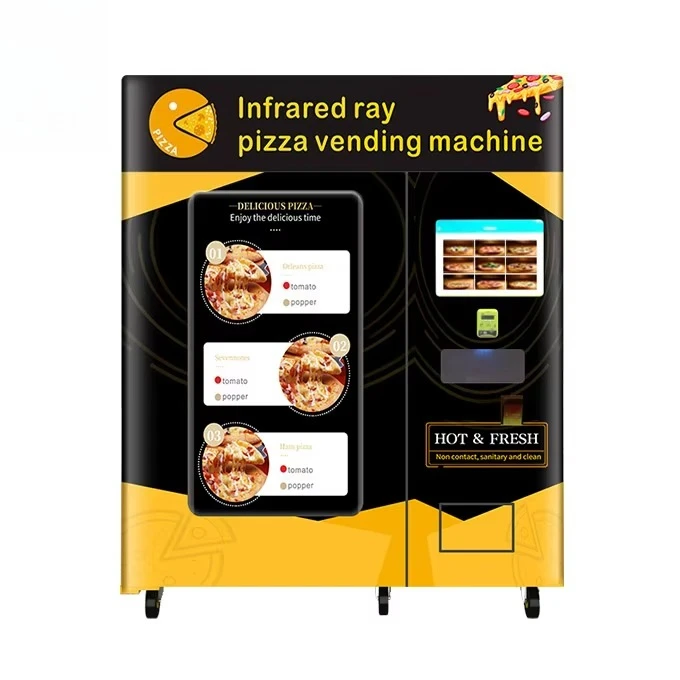 Customized Fully Automatic Pizza Food Vending Machine 24-Hour Store Cooking Option Hot Fast Food Vending Machine for Sale