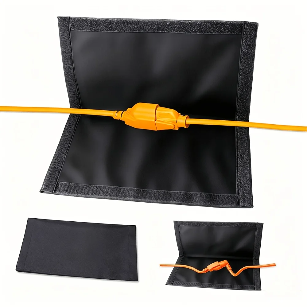 Waterproof Extension Cord Cover Resistant Weatherproof Plug Cover Weatherproof Cord Protector Child and Pet Protected Heavy-Duty