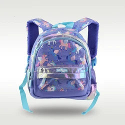 Smiggle-mochila escolar de unicornio Morado para niñas, pequeño de 11 pulgadas morral, original, Australia