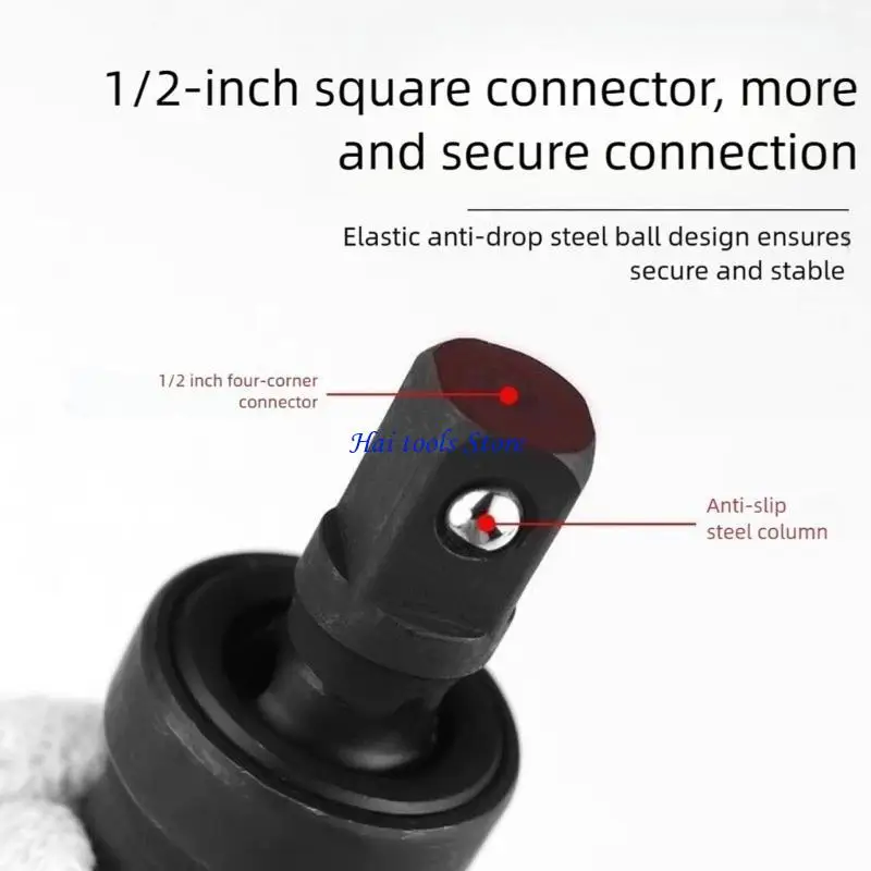 

X37E Impact Universal Joint Drive Coupler Adapter Reinforced Steel Construction