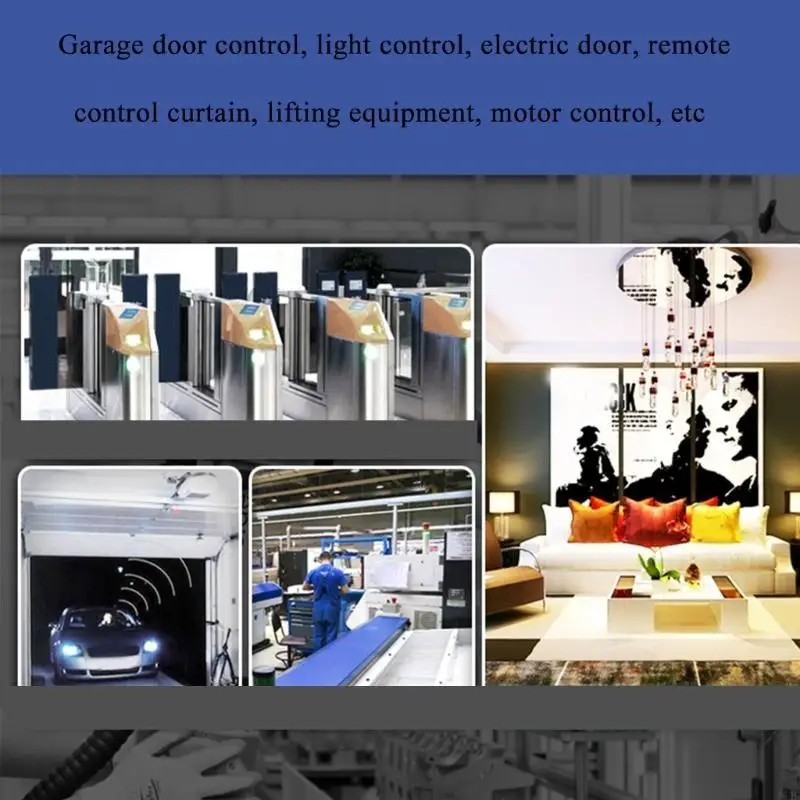 462E Wireless Remote Control Switch 2CH with Limit Push Rod Factory Light Single Water Transmitter High Power Receiver