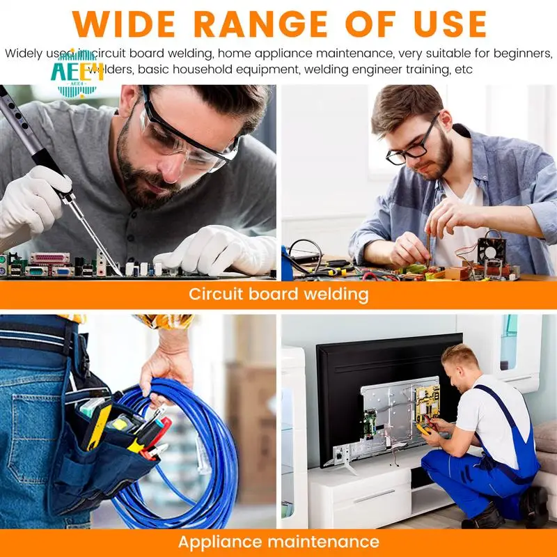 

AEE4-65W CNC Metal Body Temperature Adjustable Solder Welding Station Fast Heating Portable Soldering Iron