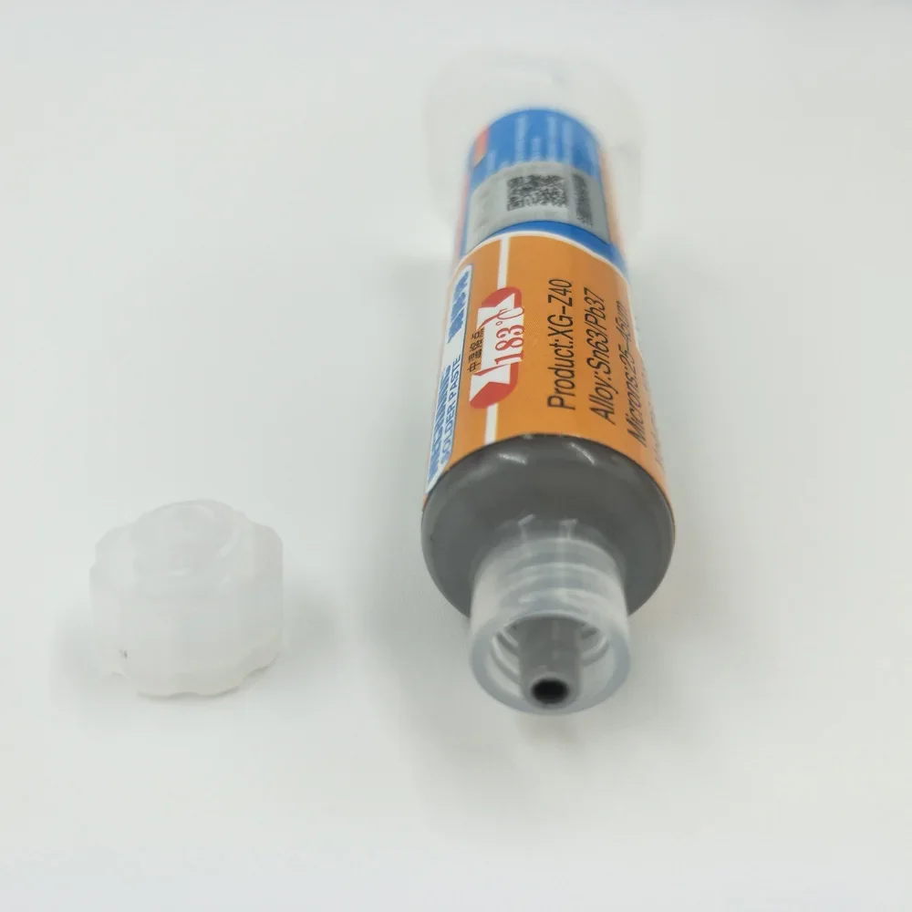 XG Z40 Pasta Saldante Flusso 35G 2 pz Meccanico Tin Sn63/Pb37 25-45um Siringa Per PCB SMD Riparazione Del Telefono Mobile XG z40