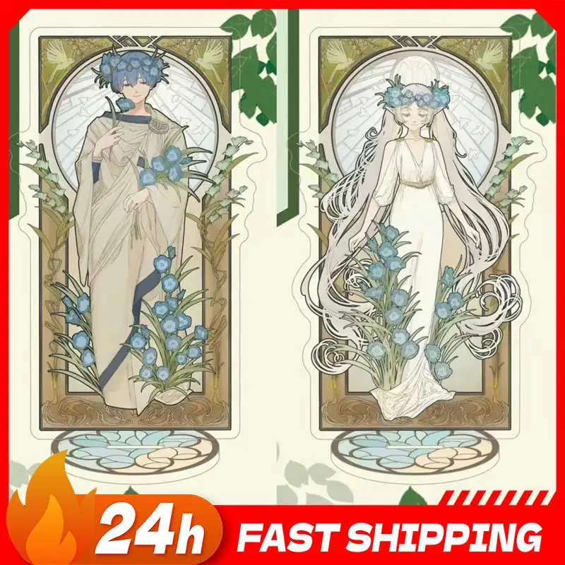 Frieren: Beyond Journey's End, accessoires d'anime, figurine en acrylique Blue Moon Grass Himmel, figurine Frieren, support debout, jouet