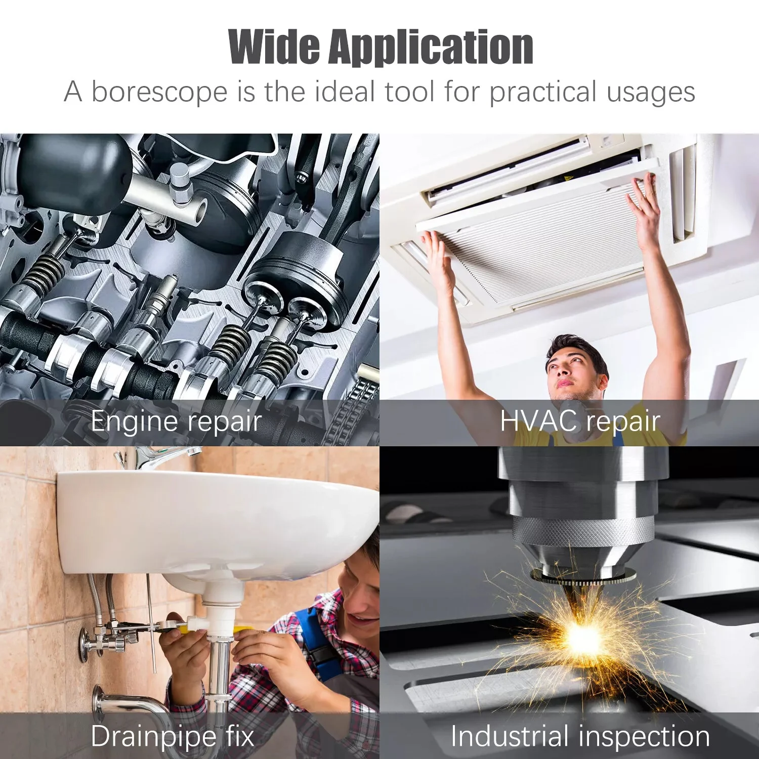 3 في 1 8 مم 1080/1200P HD المنظار الصناعية مع 8 مصابيح LED كاميرا USB صغيرة Borescope IP67 مقاومة للماء لنظام أندرويد/الكمبيوتر