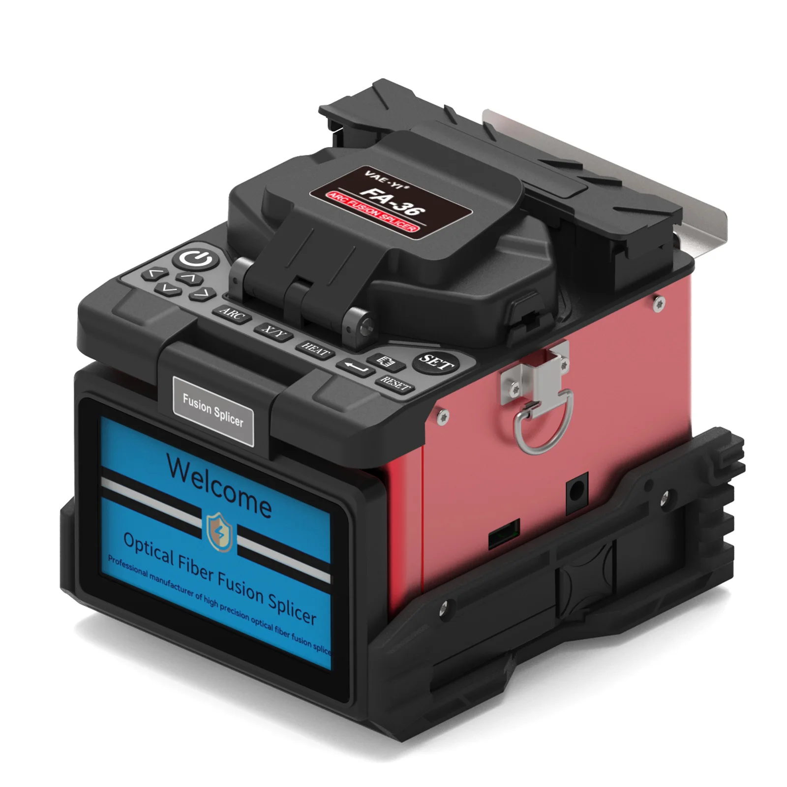 VAEYI Optic Fiber Four-Motor Optical Fiber Fusion Splicer High-Precision Hot Melt Leather Wire Fiber Machine FA36