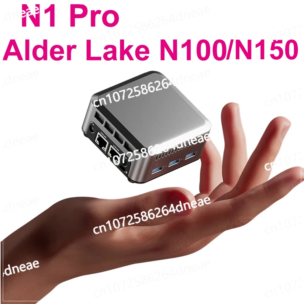 M.2 2242 NVMe SSD 2.5G Lan X2 شاشة عرض ثلاثية الجيب كمبيوتر صغير SZBOX N1 PRO Intel N100/N150 كمبيوتر صغير Windows 11 DDR5 4800Mhz