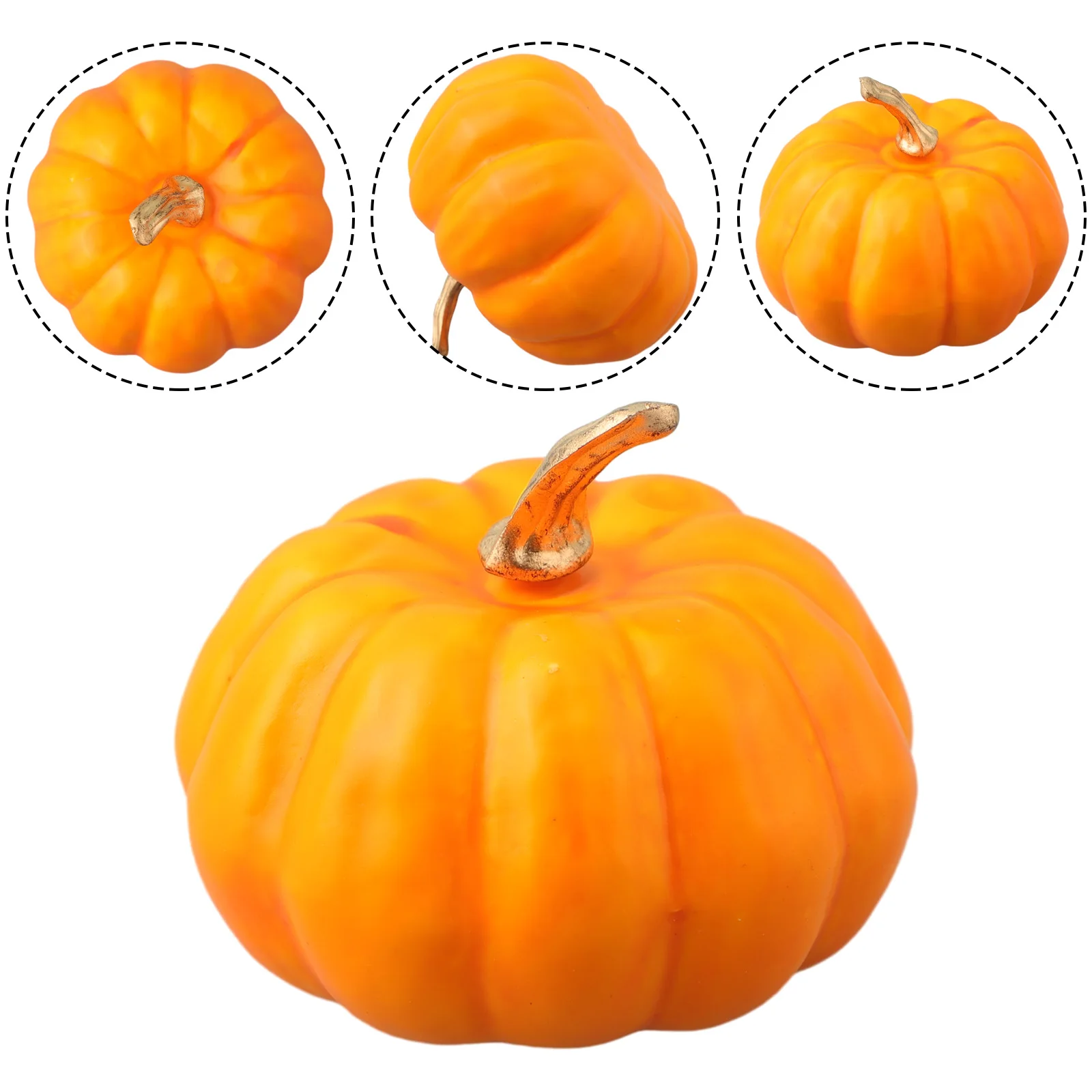 Simulation Prop Artificial Pumpkin Sackcloth 1pcs 7*7.8cm Burlap Centerpieces Decorations Foam Autumn Fall Wreath