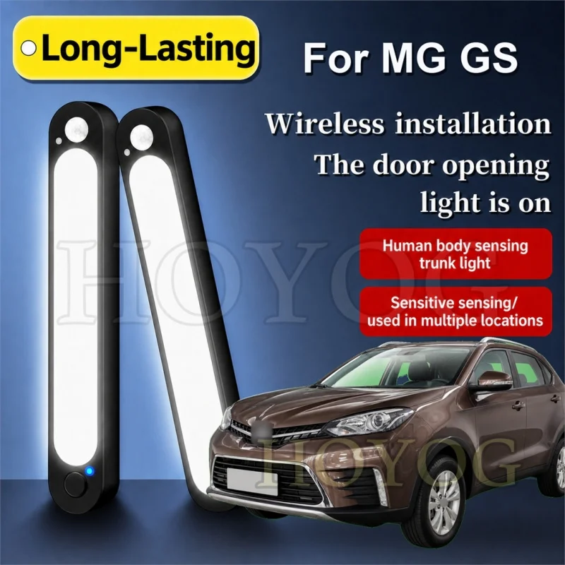 For MG GS 2015-2019 Car Boot Light LED Lamp Motion Sensor Magnetic No Drilling Camping Trunk Cargo Light Compact SUV Interior