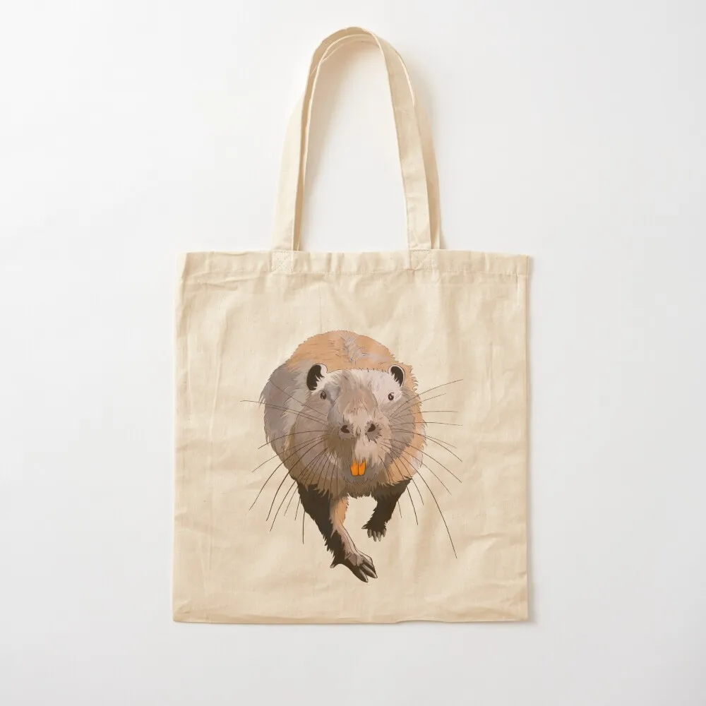 

Curious nutria Tote Bag