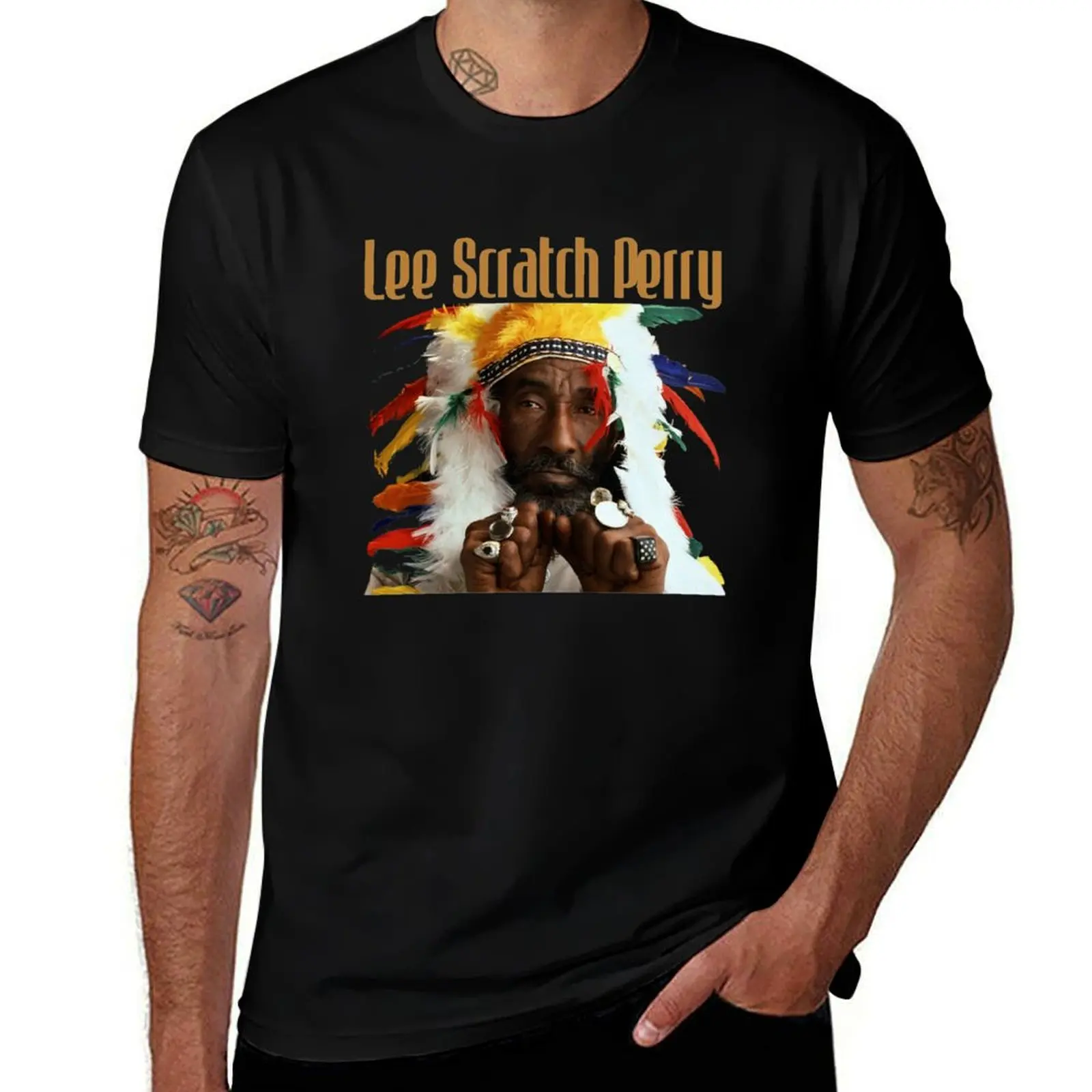 

Lee Scratch Perry Classic T-Shirt vintage clothes cute clothes tops plain black t shirts men