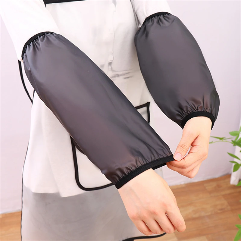 2 Pairs Thick Oversleeve Waterproof  Oilproof Cuff Home Kitchen Cleaning Accessories Waterproof Sleeves Adult Arm Sleeves