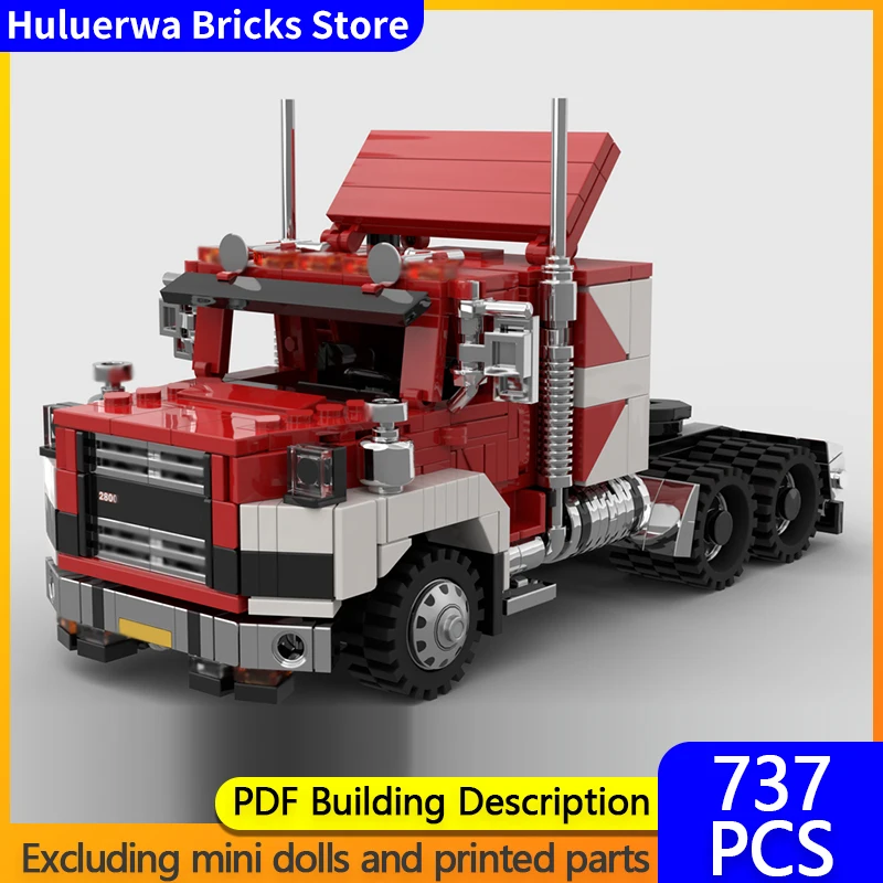 

Speed Racing Car Model MOC Building Bricks NTT 2800 Long-Nosed Truck Modular Technology Gifts Holiday Assemble Children Toy Suit